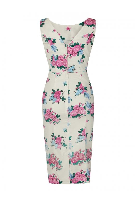 Hepburn Floral Pencil Dress