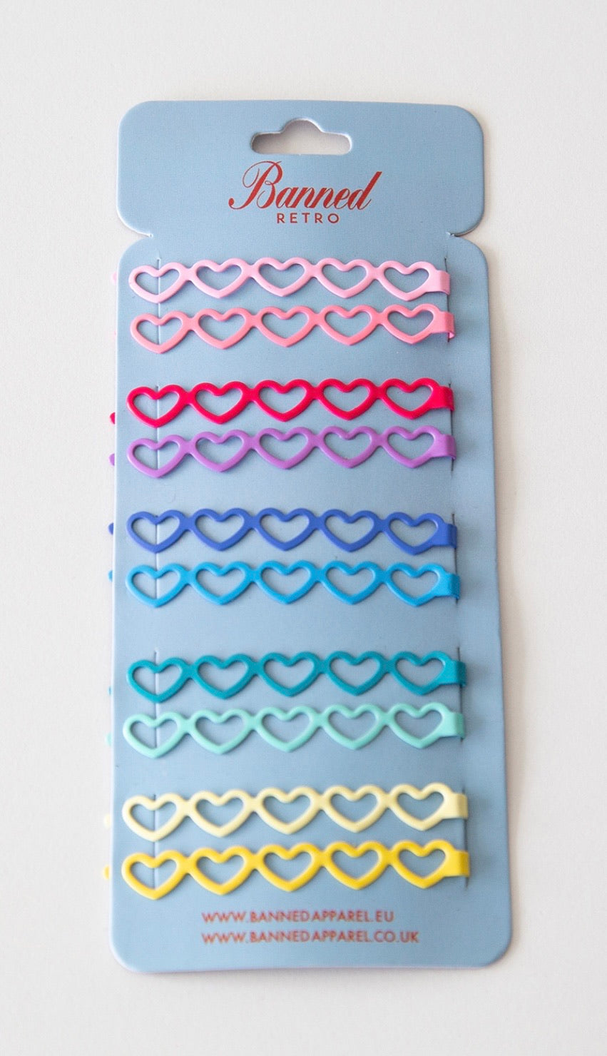 Heart retro 90s Hair clips