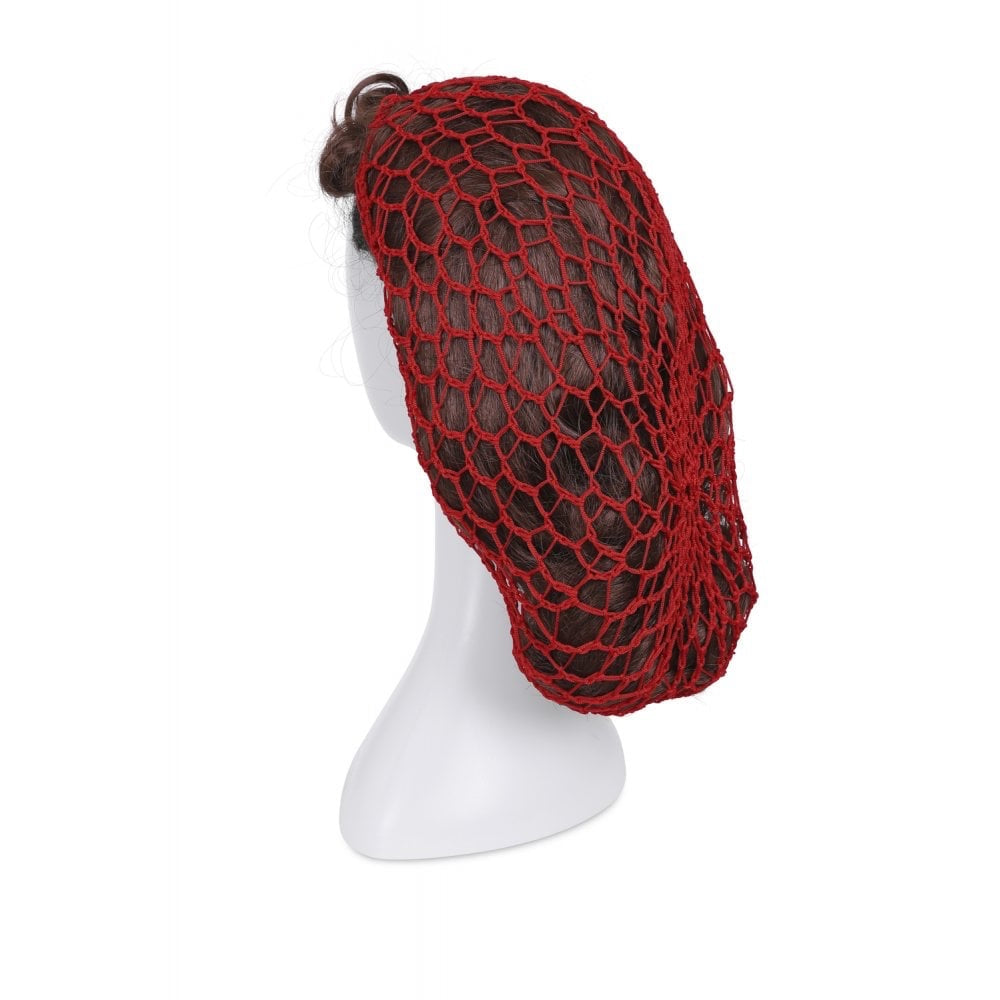 1940s Style Crocheted Snood Red