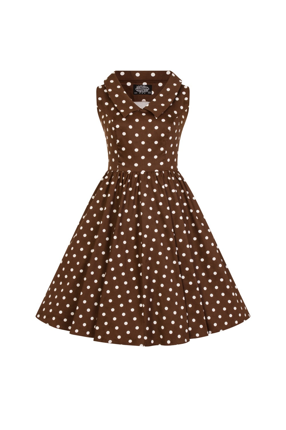 Children’s Brown Polkadot 40s/ 50s Dress